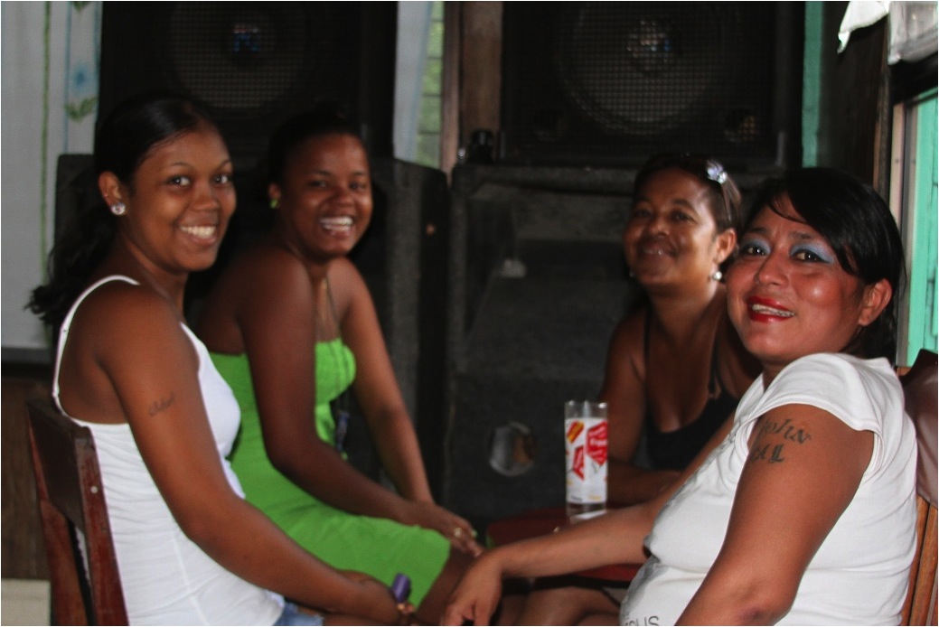 Teen girls in Belize