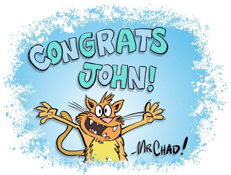 Congratulations John!