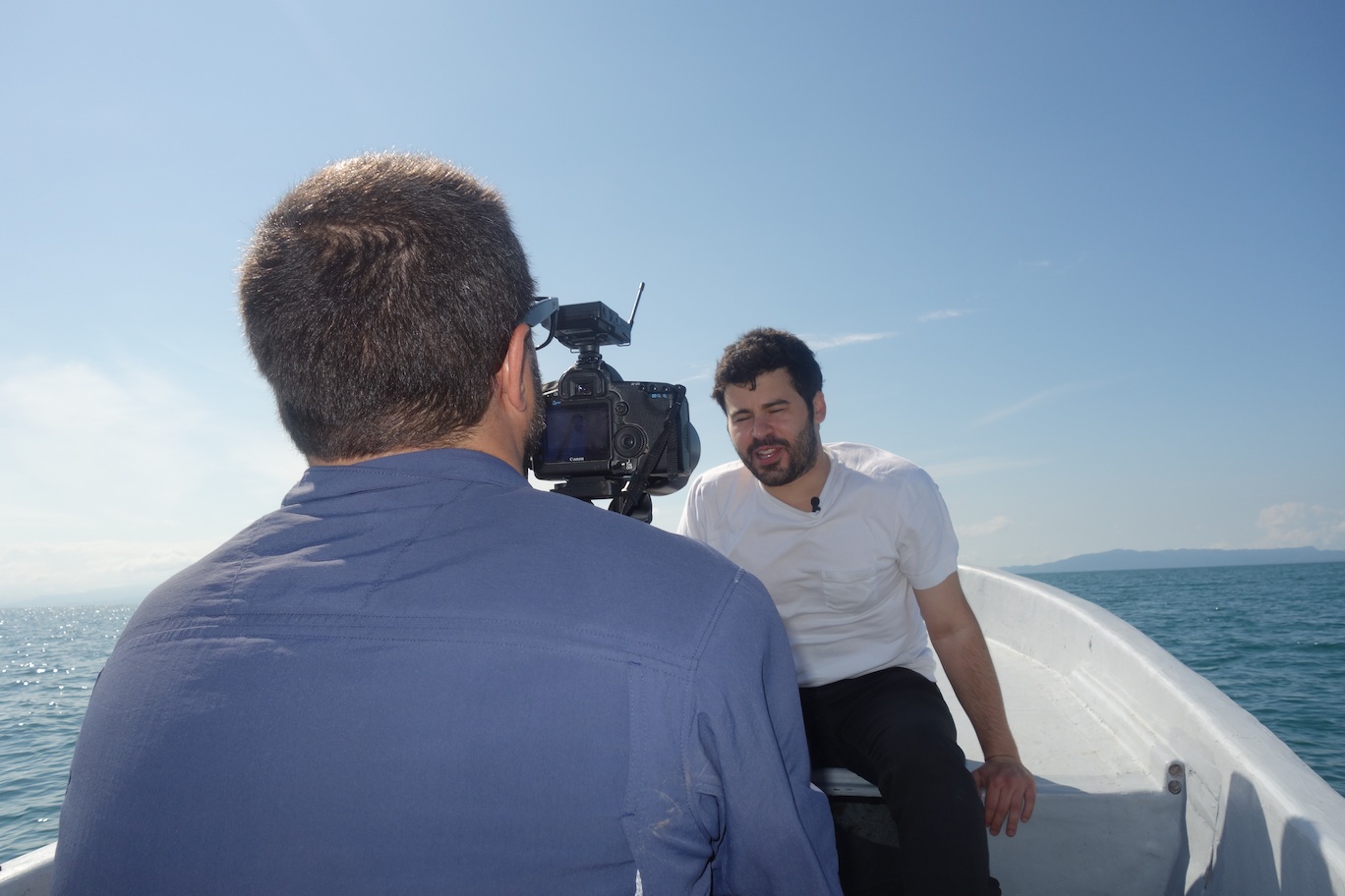 journalists boat