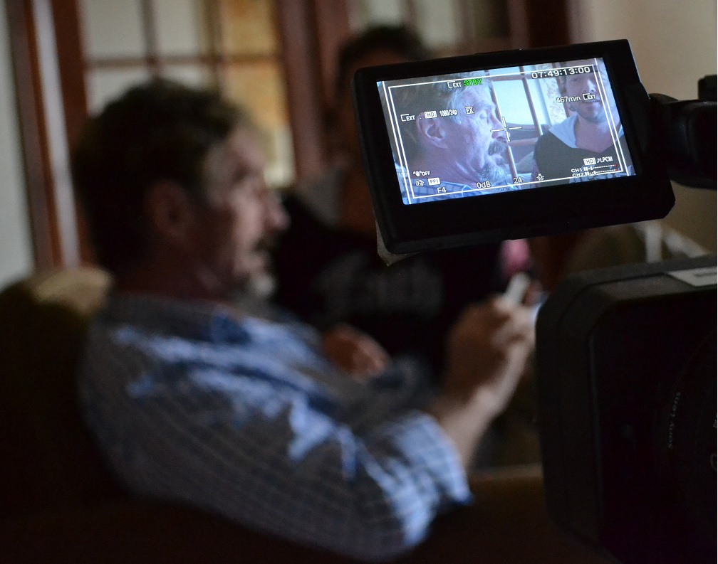 mcafee filming documentary